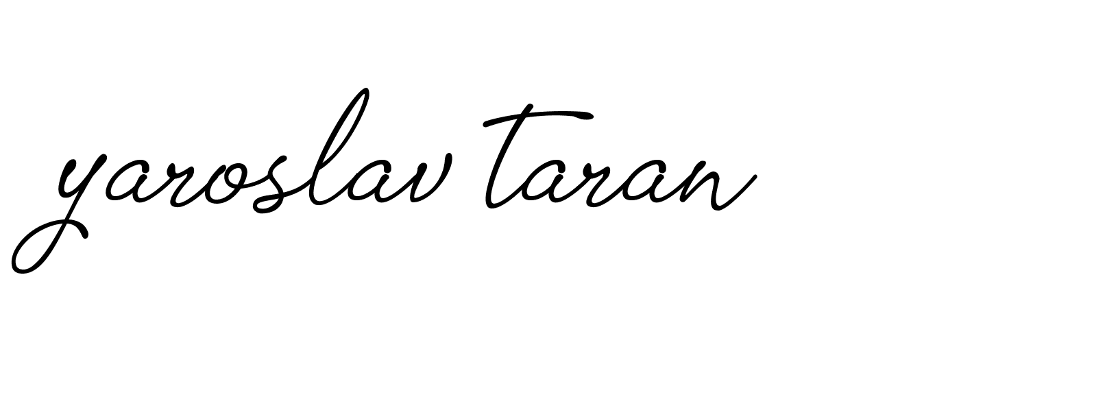 Signature of yaroslav-taran