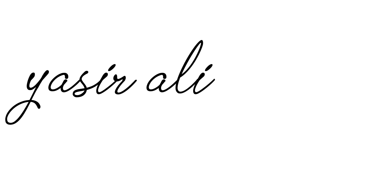 Signature of yasir-ali