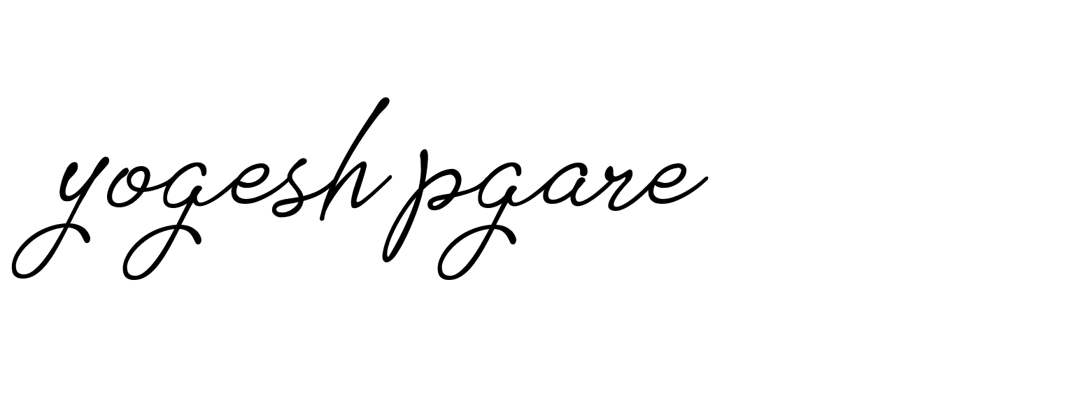 Signature of yogesh-pgare