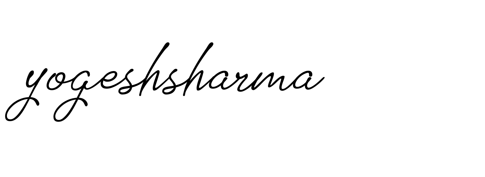 Signature of yogeshsharma