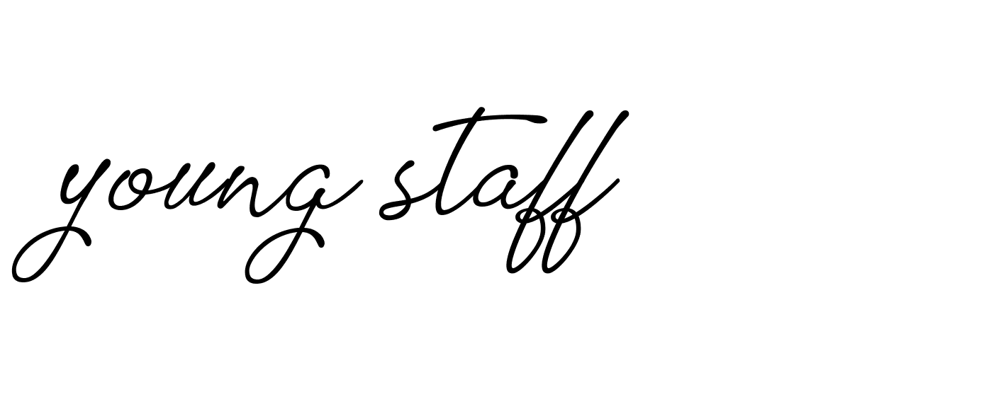 Signature of young-staff