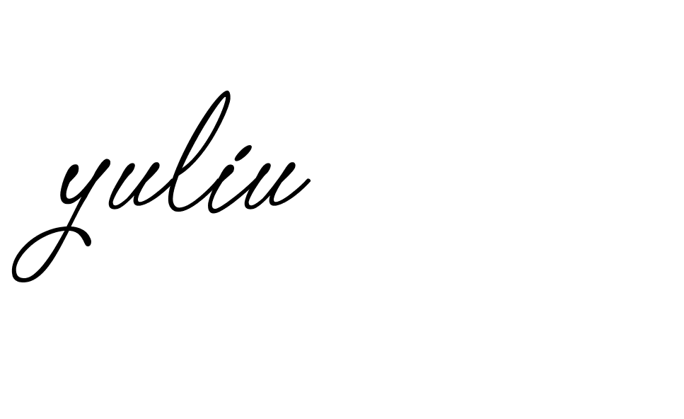 Signature of yuliu