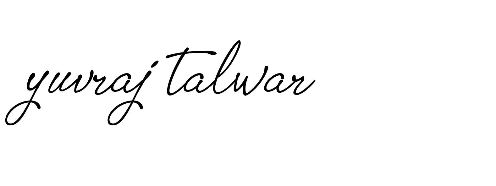 Signature of yuvraj-talwar-