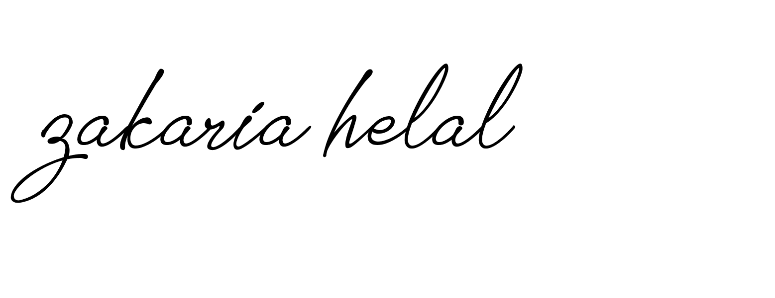 Signature of zakaria-helal