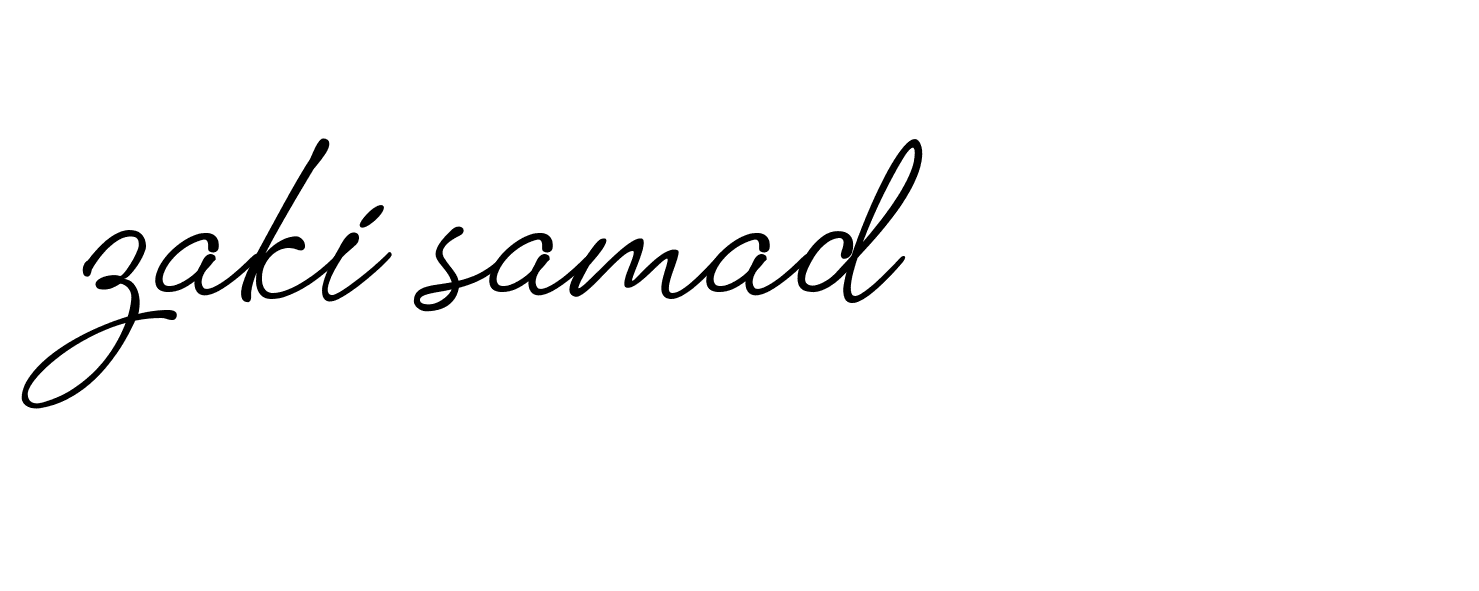 Signature of zaki-samad-