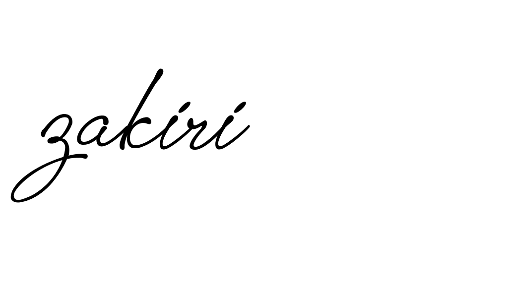 Signature of zakiri