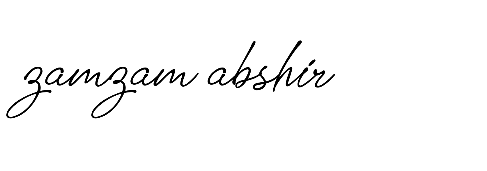 Signature of zamzam-abshir