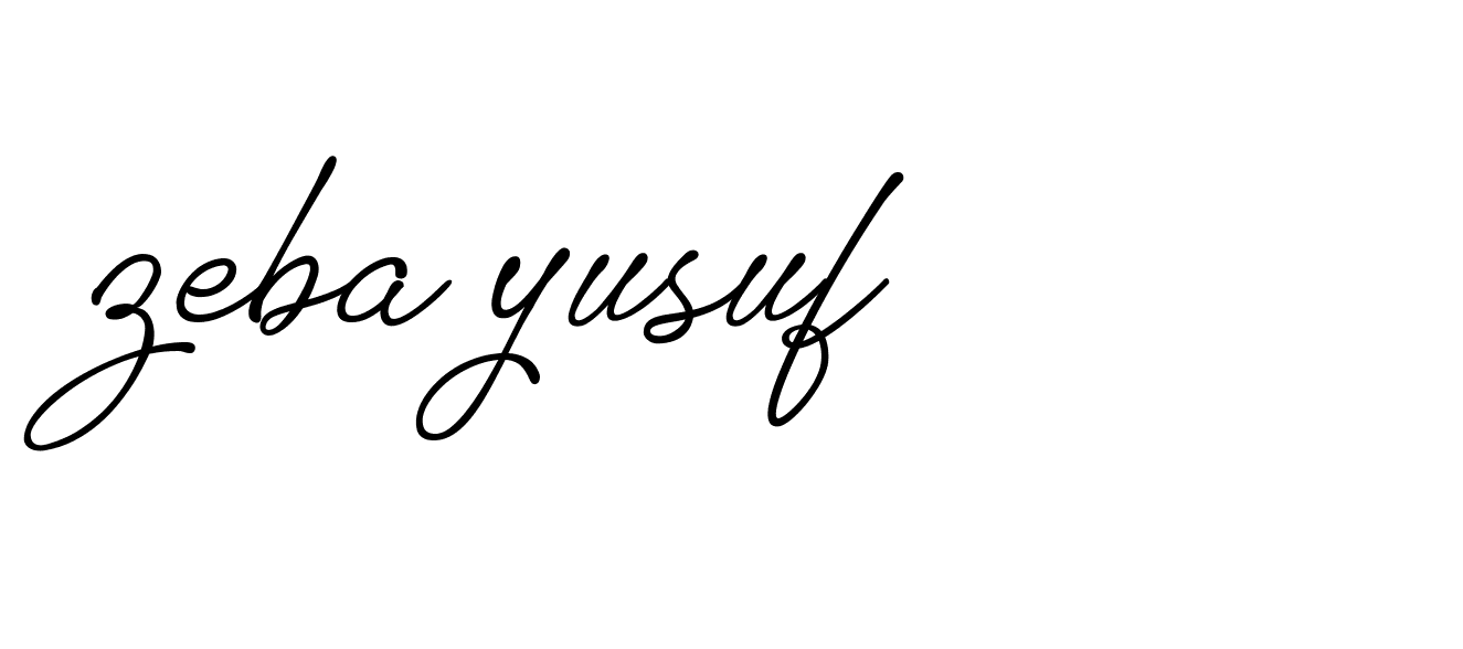 Signature of zeba-yusuf