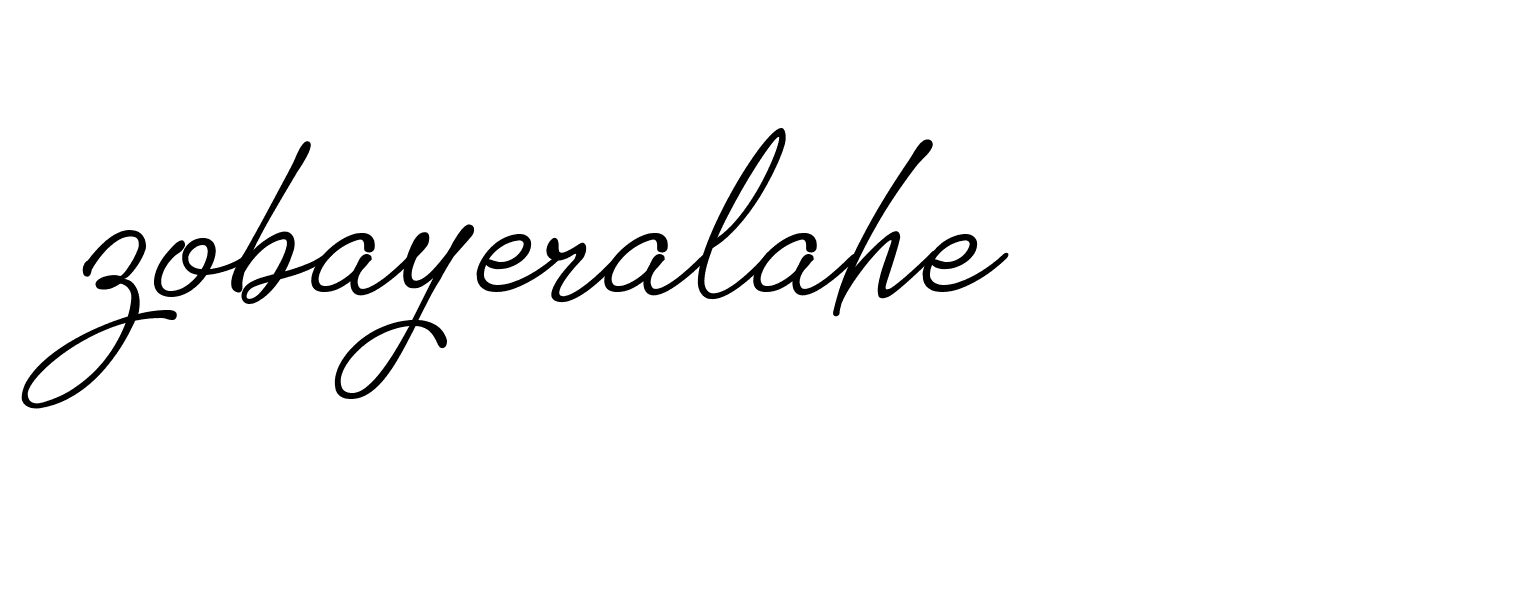 Signature of zobayeralahe