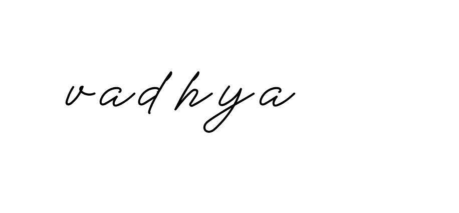 Signature of -vadhya-