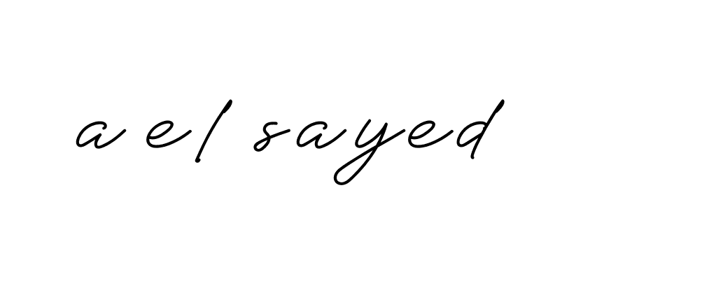 Signature of a-el-sayed