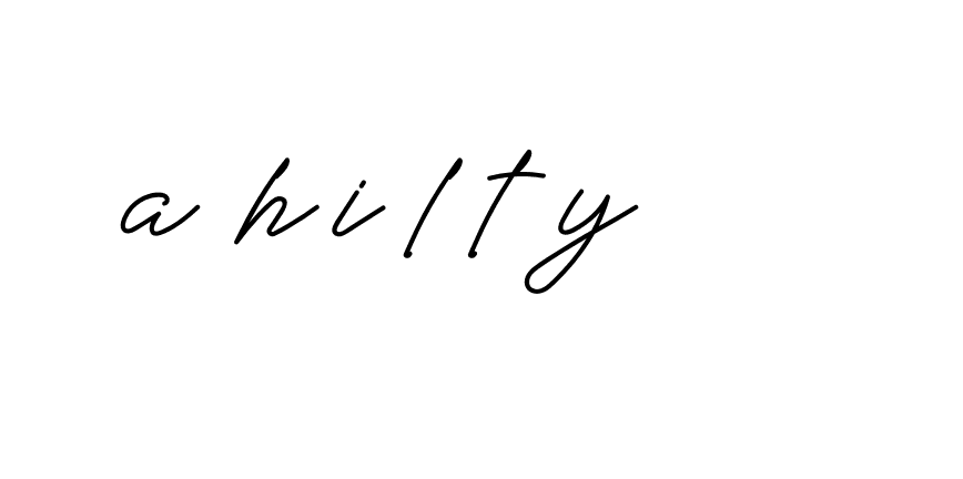 Signature of a-hilty