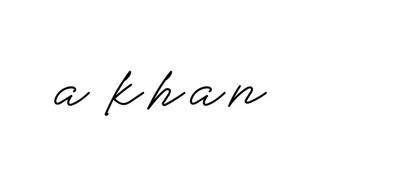 Signature of a-khan