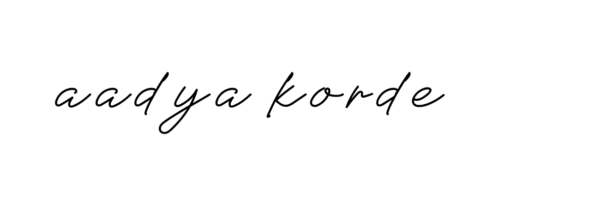 Signature of aadya-korde