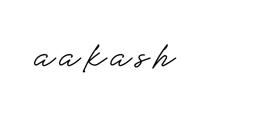 Signature of aakash-