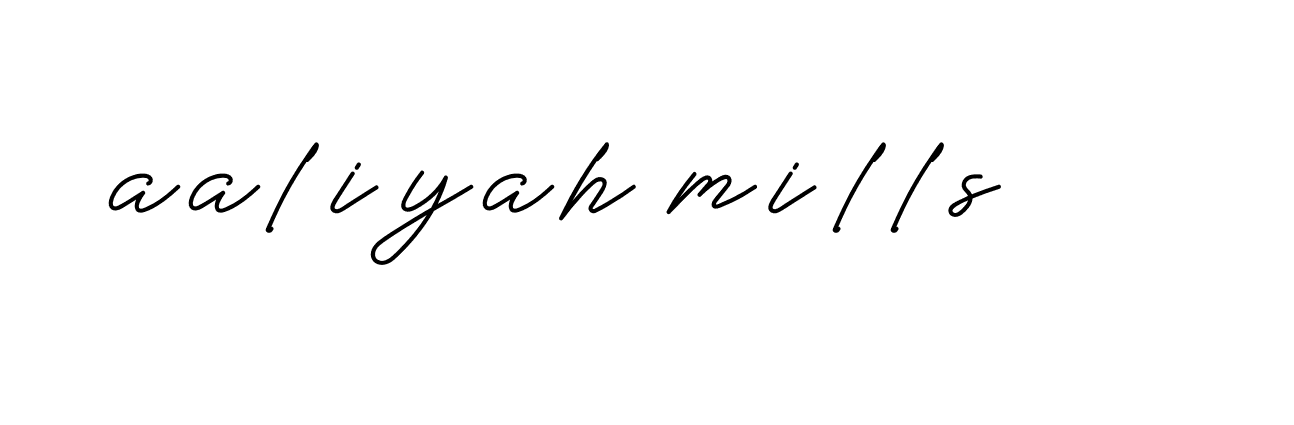 Signature of aaliyah-mills