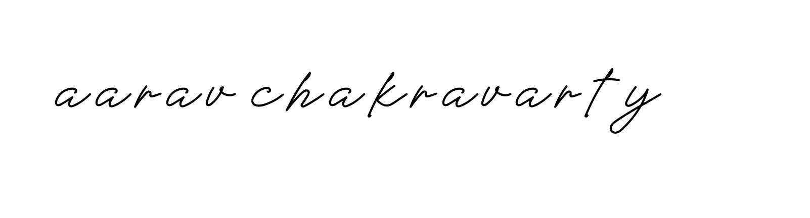 Signature of aarav-chakravarty