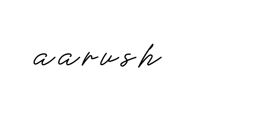 Signature of aarush-