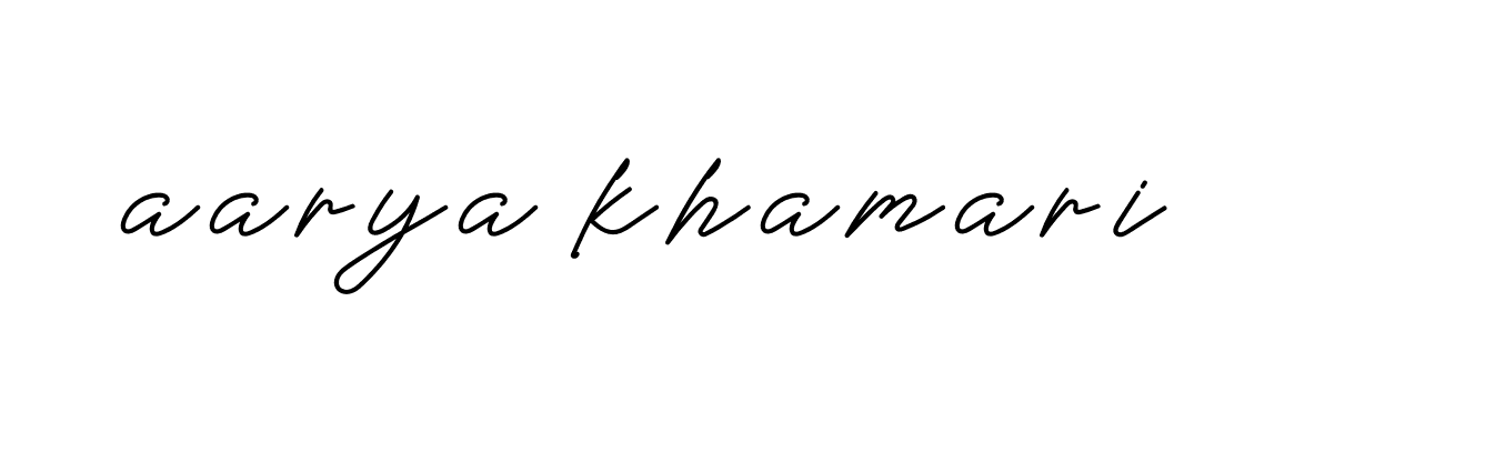 Signature of aarya-khamari