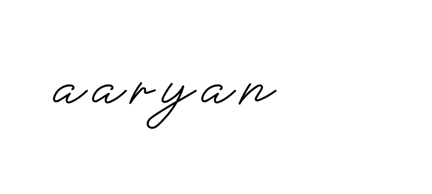 Signature of aaryan-