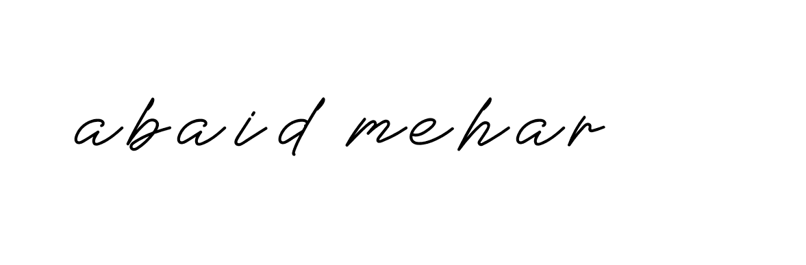 Signature of abaid-mehar