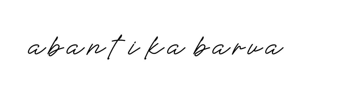 Signature of abantika-barua