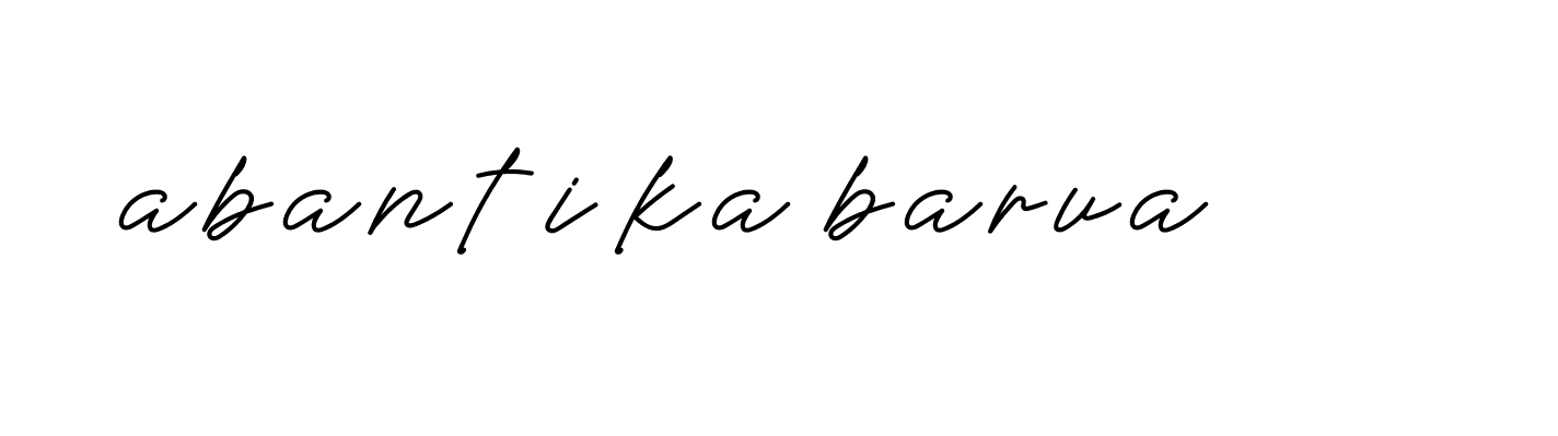 Signature of abantika-barua-