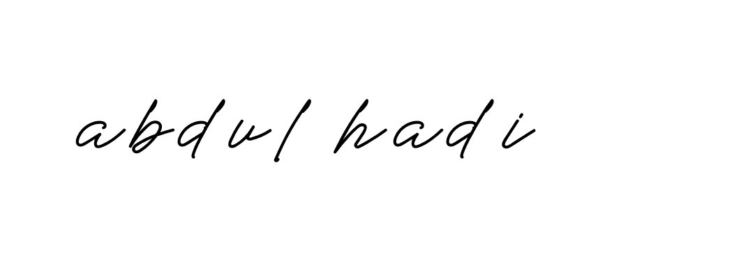 Signature of abdul-hadi