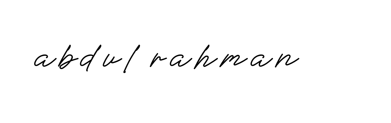 Signature of abdul-rahman