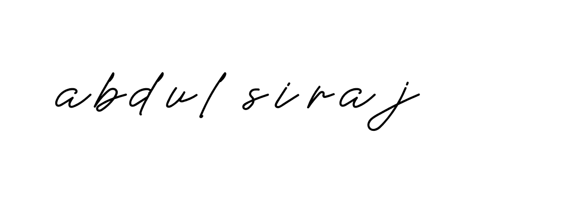 Signature of abdul-siraj