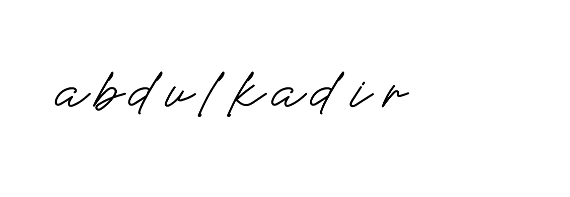 Signature of abdulkadir-