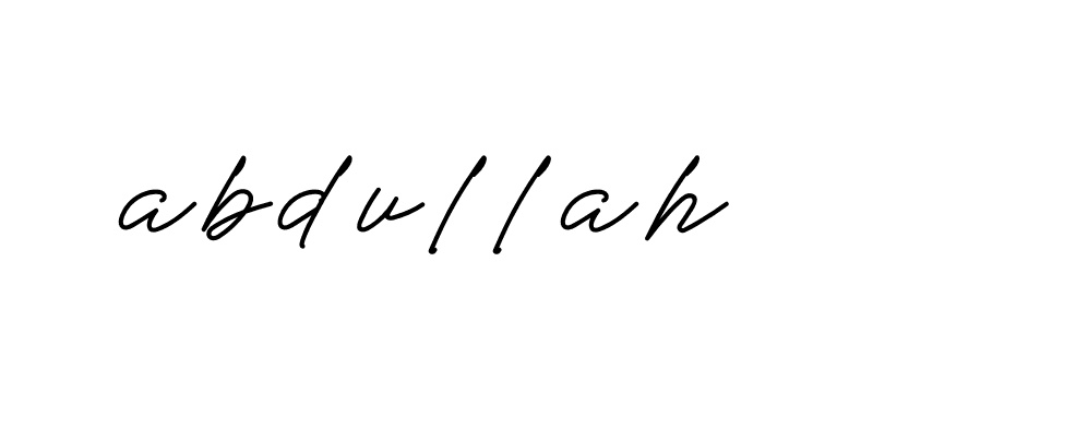 Signature of abdullah-