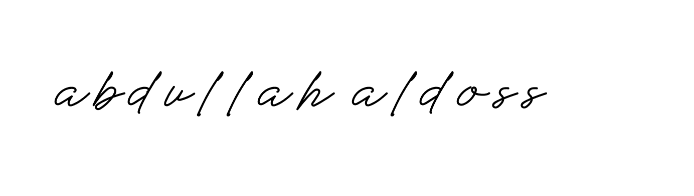 Signature of abdullah-aldoss