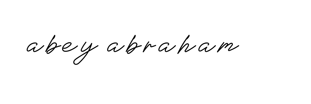 Signature of abey-abraham