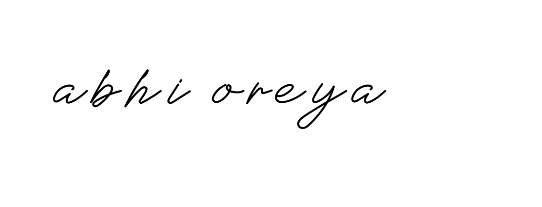 Signature of abhi-oreya-