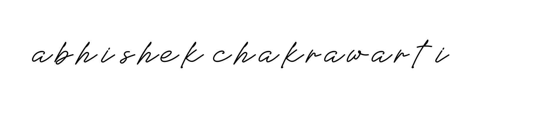 Signature of abhishek-chakrawarti