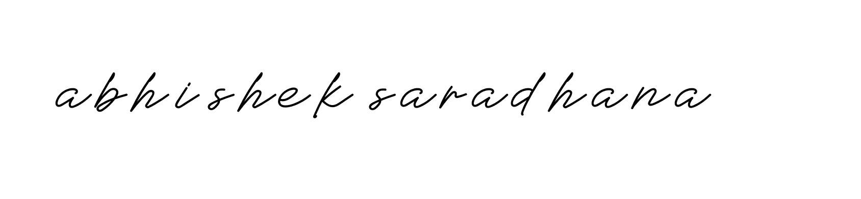 Signature of abhishek-saradhana