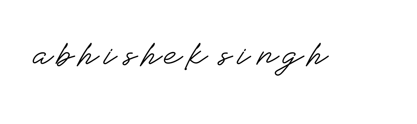 Signature of abhishek-singh