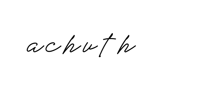 Signature of achuth