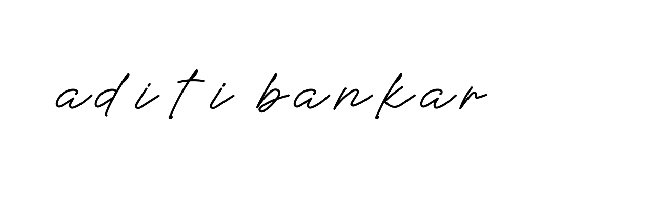 Signature of aditi-bankar-