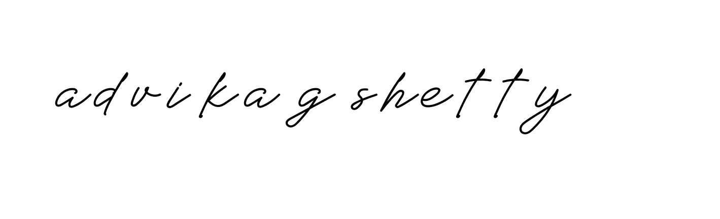 Signature of advika-g-shetty