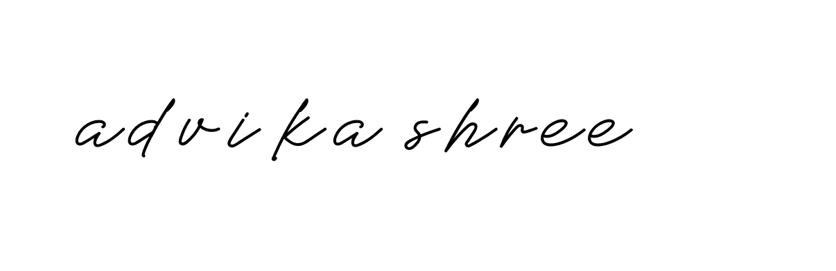 Signature of advika-shree