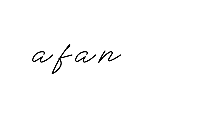 Signature of afan-