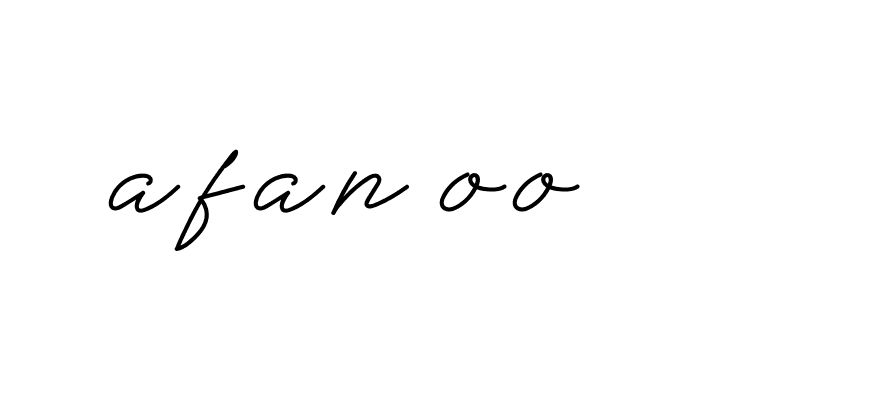 Signature of afan-oo