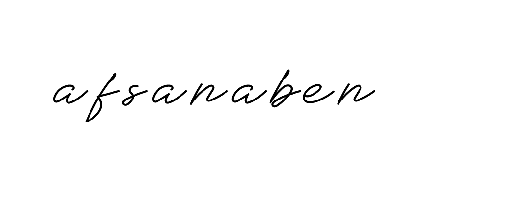 Signature of afsanaben