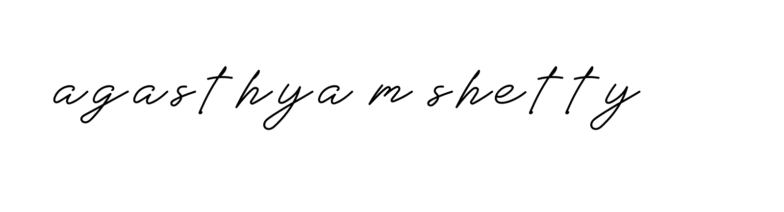 Signature of agasthya-m-shetty