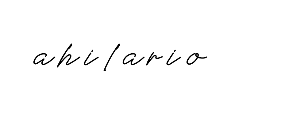 Signature of ahilario