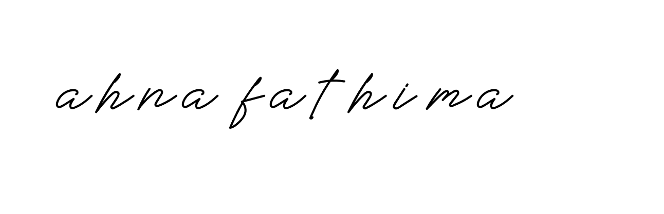 Signature of ahna-fathima