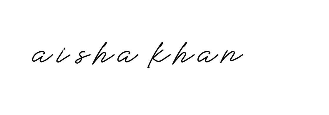 Signature of aisha-khan