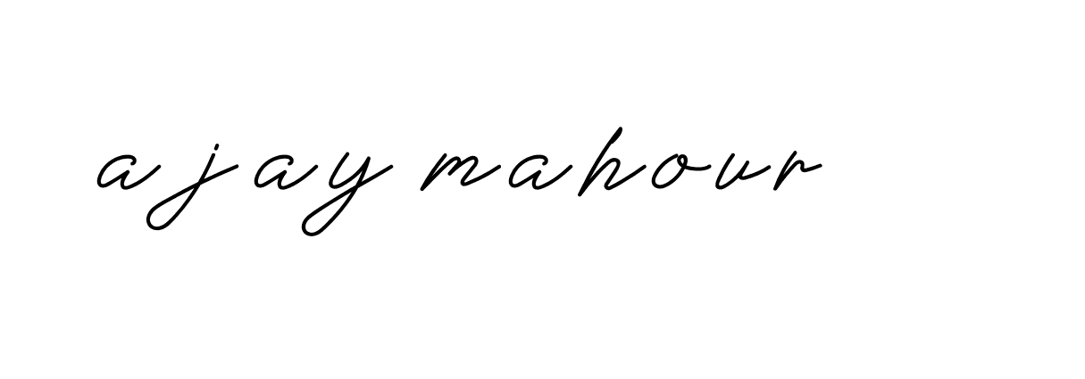 Signature of ajay-mahour